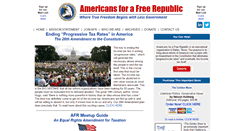 Desktop Screenshot of afr.org